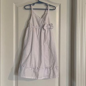 White dress with embroidery